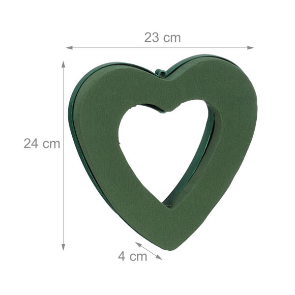 Blomsterskum hjertesæt med 2 stk