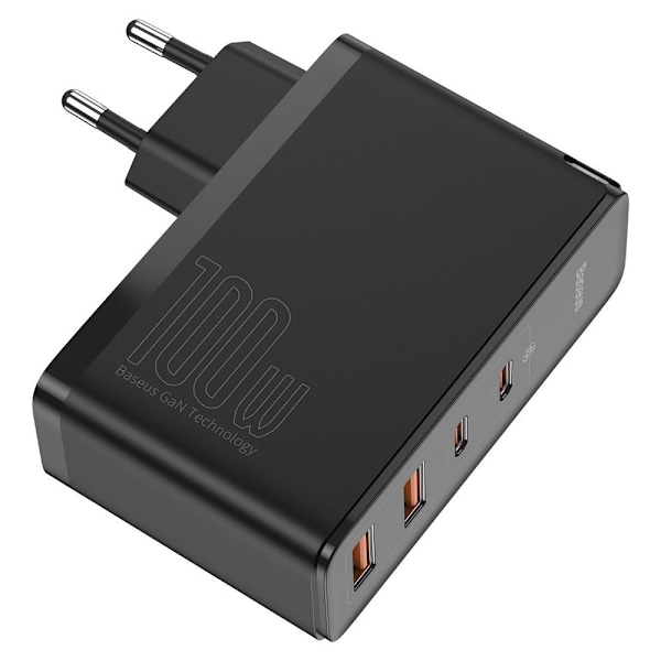 GaN2 Pro USB Snabbladdare USB-C QC PD 100W Svart
