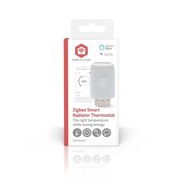 SmartLife Radiatorstyring | Zigbee 3.0 | Batteri | LED | Android™ / IOS