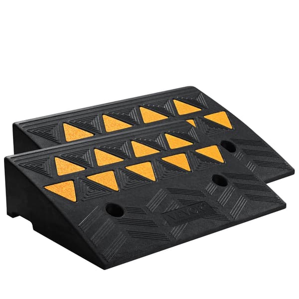 Gummikantramper 2-pack, 13 cm höjning, 15 tons kapacitet