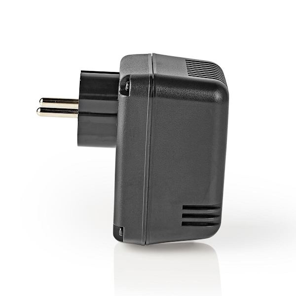 Ström omvandlare | Strömadapter | 230 V AC 50 Hz | 45 W | Jordad kontakt | Svart