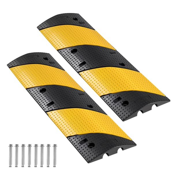 Farthinderramp i gummi, 1000 mm, 2-pack, 2-kanaler