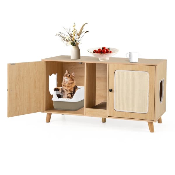 Katteskraldsskab med 2 døre, dobbeltrumsdesign