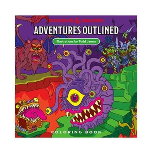 Dungeons & Dragons Adventures skitseret malebog