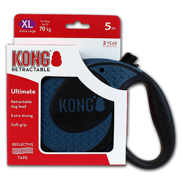 KONG infällbart koppel Ultimate Blue XL (5m/70kg)