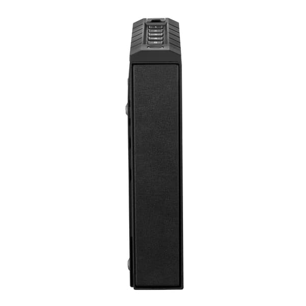 Skjutbart pistolskåp, fingeravtrycksknapp, upplyst