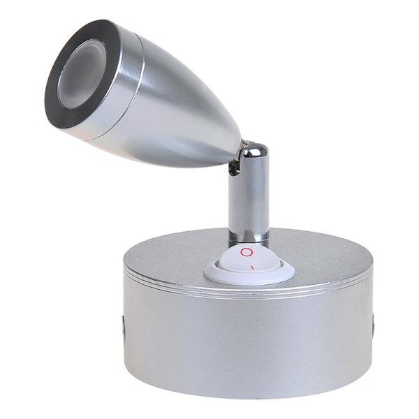 Pinta-asennettava kohdevalo 1-led kääntyvä 12V 160lm Ø65x70-110mm