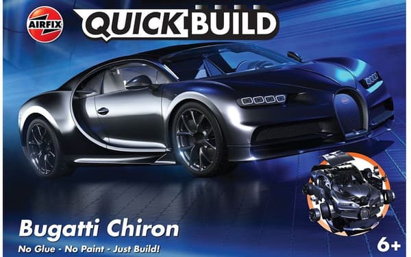 Airfix Quickbuild Bugatti Chiron - Musta