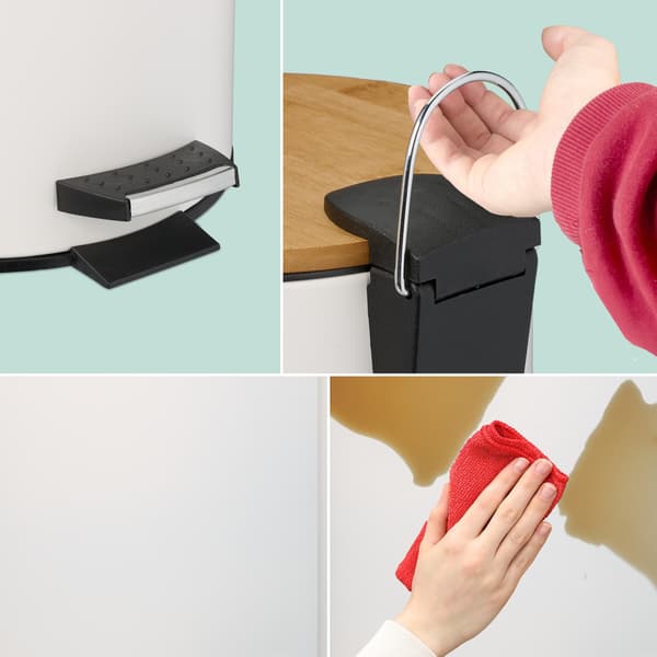 Pedalspand 5L med soft-Close låg og liners