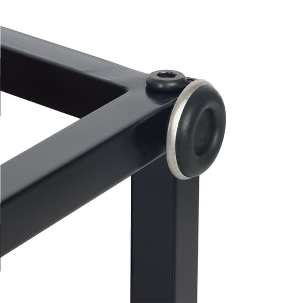 C-formet sidebord, 2-lags, metalstel