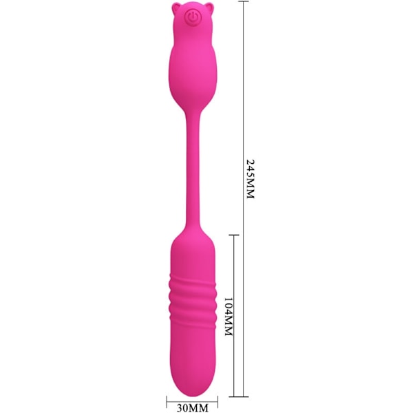 Pretty Love - Nobikuma Pink Silicone Vibrating Bullet