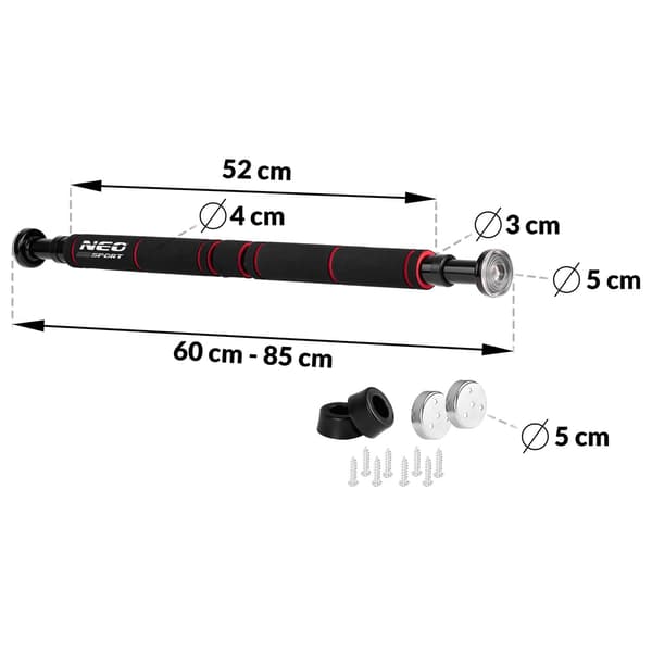 Justerbar dørtrapez til pull-ups 60-85 cm NS-311