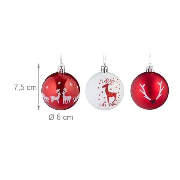 Ren julgranskulor Set, 50 stycken