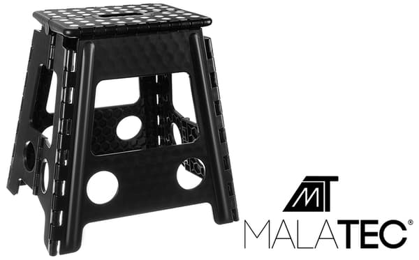Foldetaburet sort og hvid 39cm