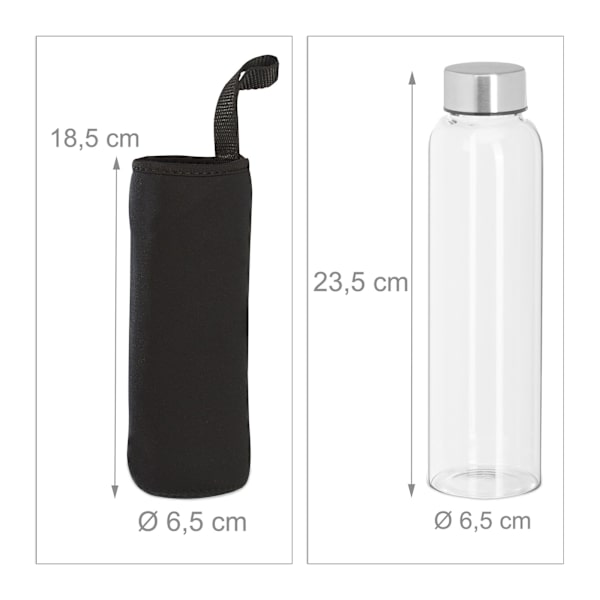 set med 2 dricksflaskor 500 ml
