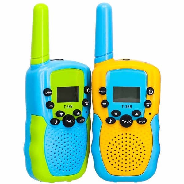 Walkie-talkies til børn, 2-pak, op til 3 km rækkevidde