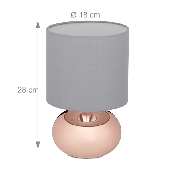 Sengelampe med touch funktion
