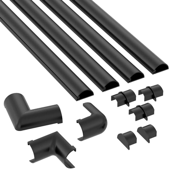 D-LINE Trunking Kit 20x10 4x 1,0m Sort