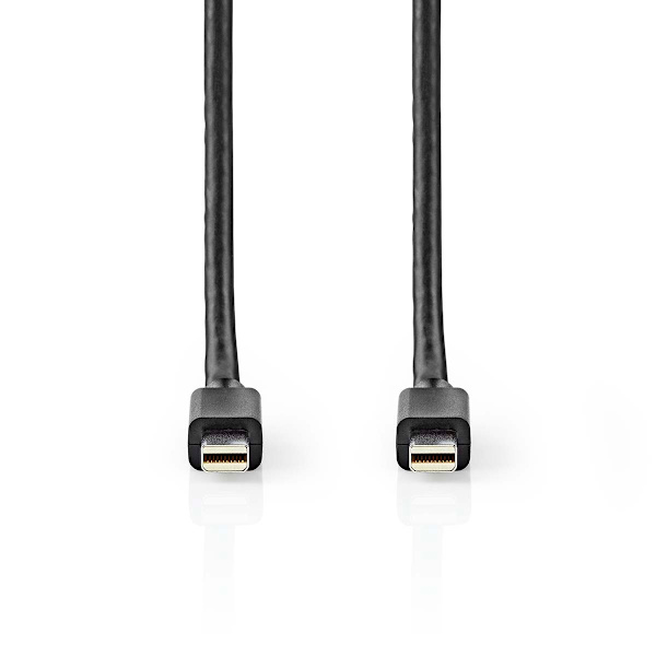 Mini DisplayPort kaapeli | DisplayPort 1.4 | Mini DisplayPort Uros | Mini DisplayPort Uros | 48 Gbps | Niklattu | 2.00 m | Pyöreä | PVC | Musta | Blis