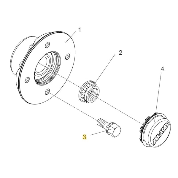 AL-KO Bromstrumma hjulbult M10 x 1,25 x 22 mm