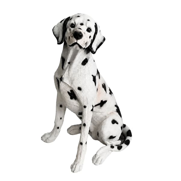 Dalmatian puutarhakoirapatsas, polyresiini, 83 cm