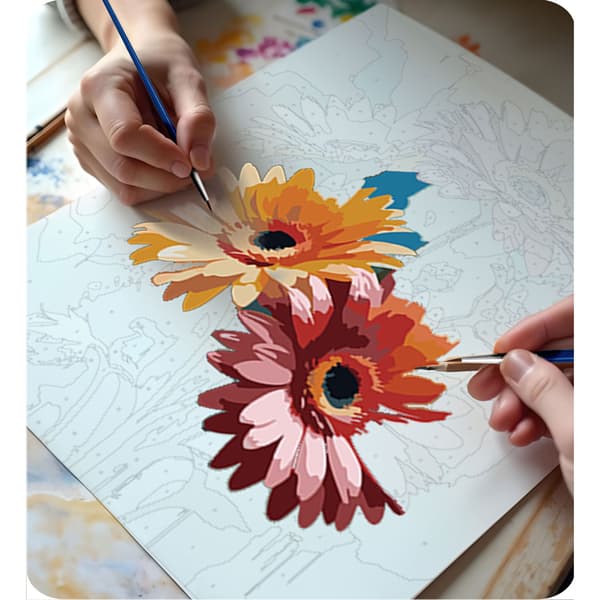 Målning efter siffror 40x50 cm Massido Blommor