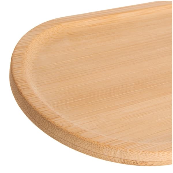 Ovalt snacksfat i bambu, 19x10,5 cm