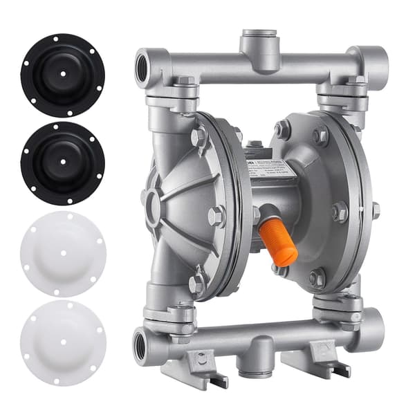 Luftdriven dubbelmembranpump, 25 l/min, aluminium