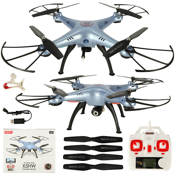 Syma X5HW 2.4GHz RC drone Wi-Fi-kamera sininen