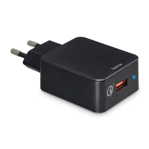 HAMA Hurtigoplader 1x USB-A Qualcomm 19,5W Sort