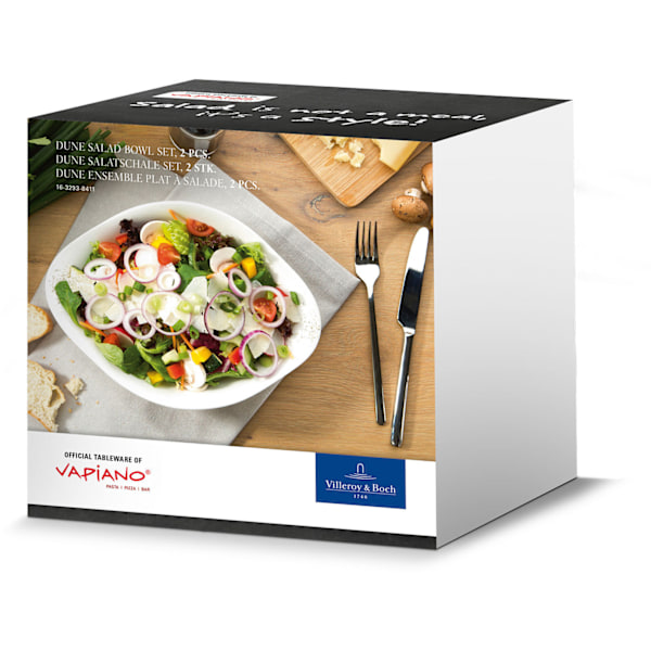 Villeroy & Boch Dune Vapiano - serveringsskål / salattallerken, 2 stk