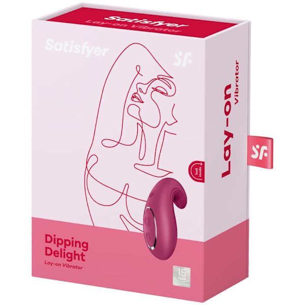 Satisfyer - Dipping Delight Lay-On Vibrator punainen