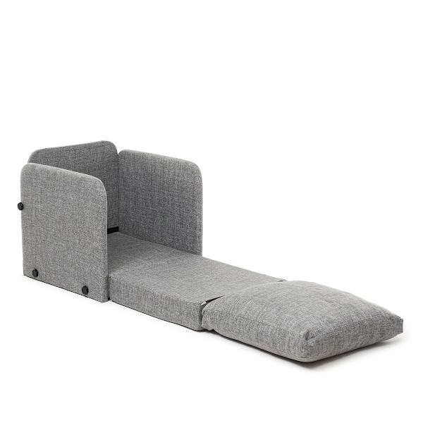 1-sits bäddsoffa Saga Single - ljusgrå