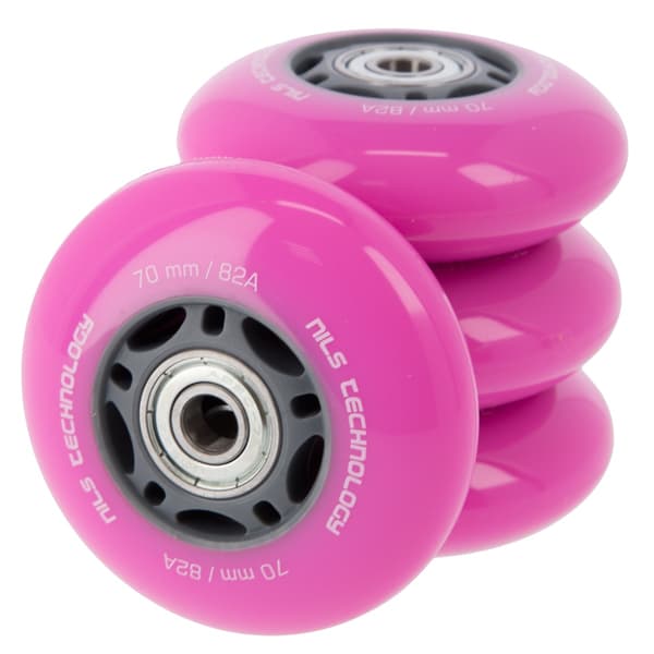 Rosa 70x24 82A hjul (4) + ABEC-7 kullager (8) set