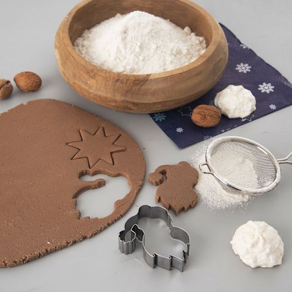 Pepparkaksform för jultomte i rostfritt stål