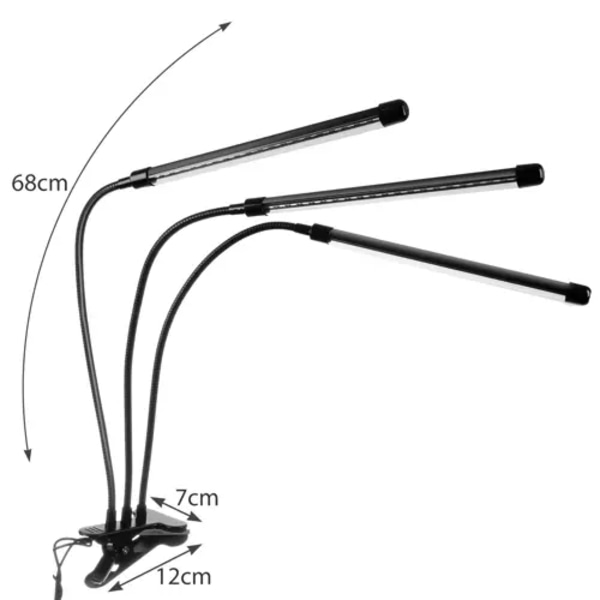 Lampa 20 LED 3st för växttillväxt Gardlov 19242