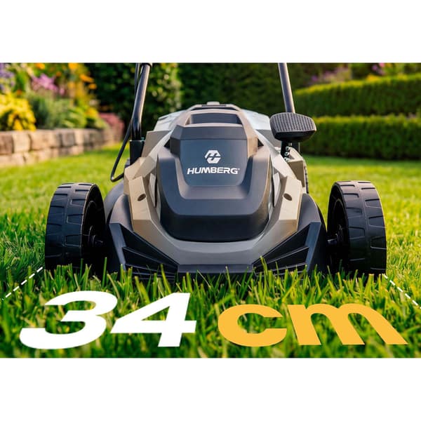 Elektrisk gräsklippare, 1400W, 34 cm klippbredd