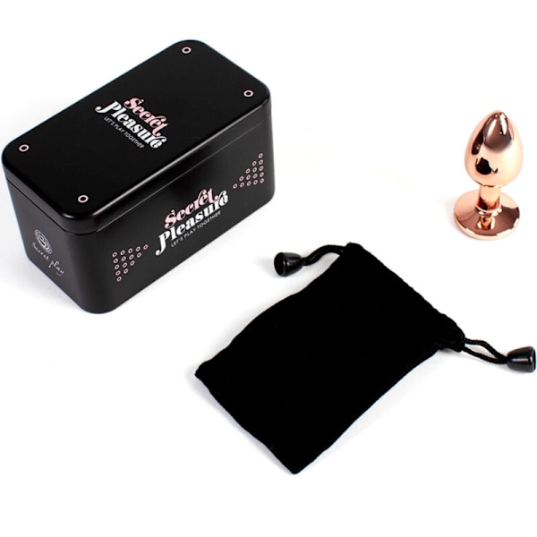Secretplay - Metallinen Butt Plug Rose Gold Pieni koko 7 cm