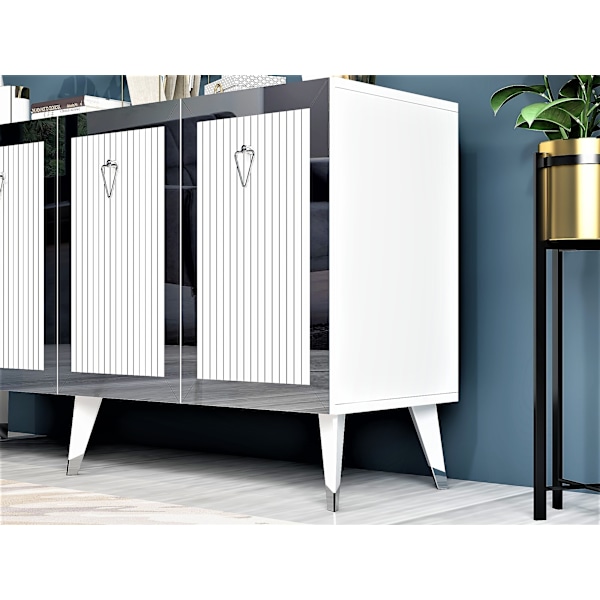Konsol bar - Vit, Silver