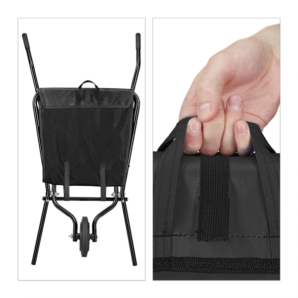 Trillebør foldbar sort