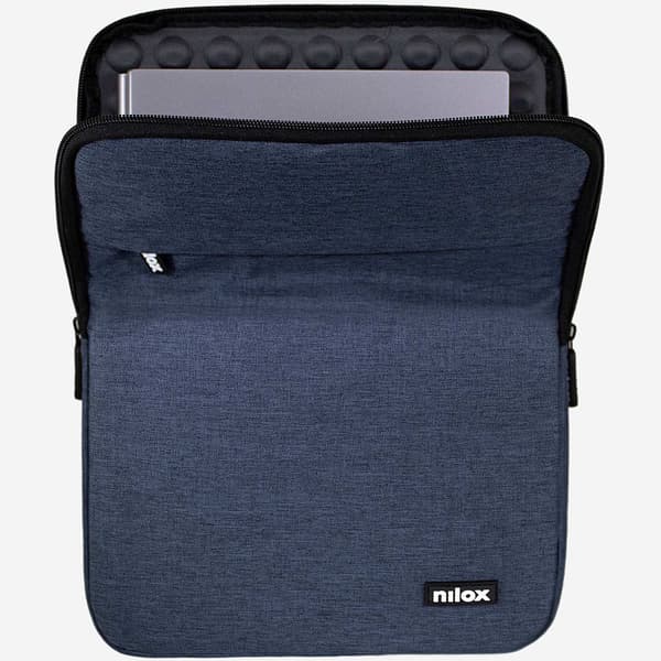 Laptopfodral 15,6" Blå, Vadderad, Stötsäker