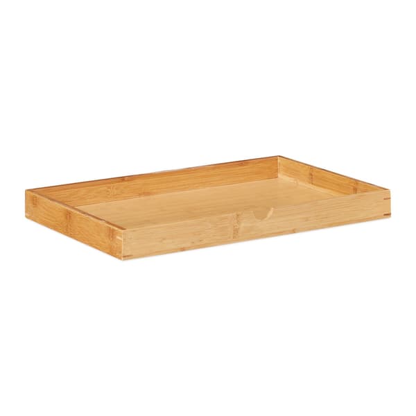 Bambu sidobord med låda