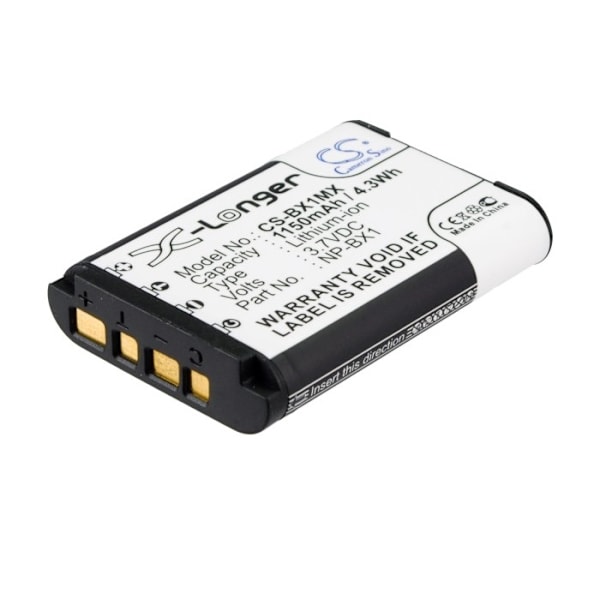 Batteri til NP-BX1 erstatningsbatteri