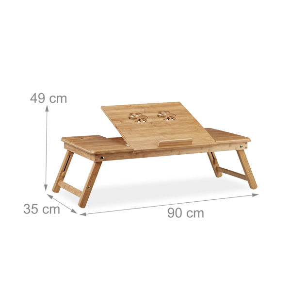 Laptopbord i bambu XL