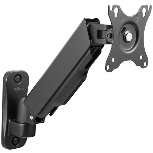 Monitorarm Vægmontering 17-32" gasophængt 260 mm Sort