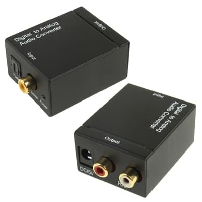 Adapter Toslink/Coaxial till Analog Audio