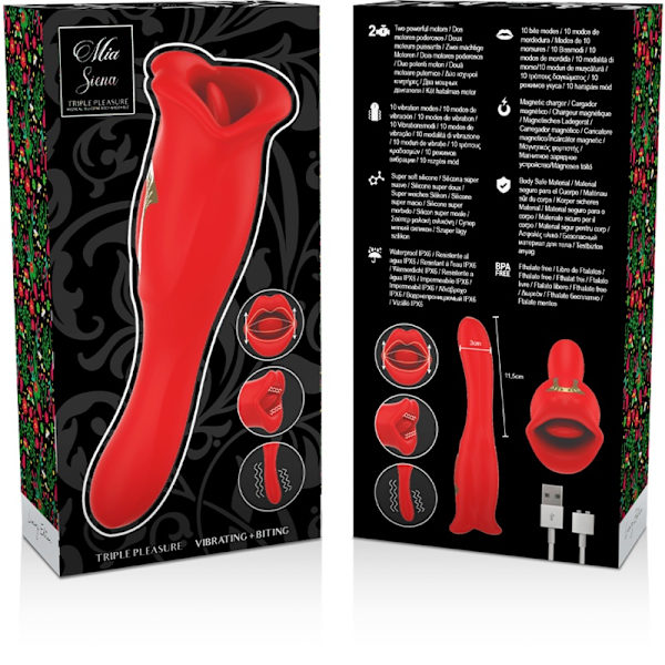 Mia - Siena Triple Pleasure Vibrerande + Bitande