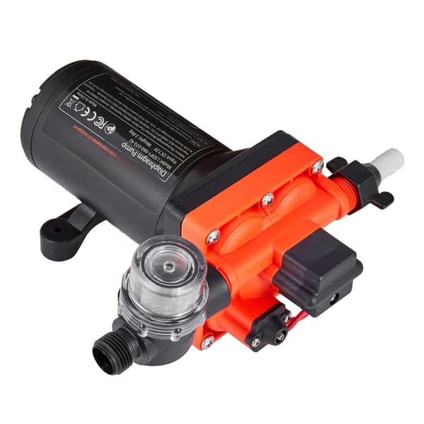 12V vattenpump för husbil, 6 GPM, 70 PSI, självsugande