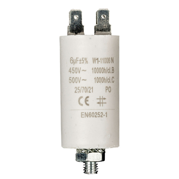 Kondensator 450V + Jordet 6.0uf / 450 v + Aarde