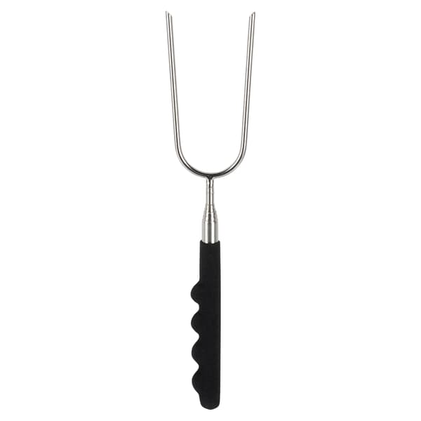Teleskopisk, foldbar bålpind, rustfrit stål, 24-72 cm